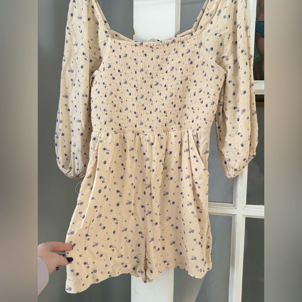 American eagle floral print romper